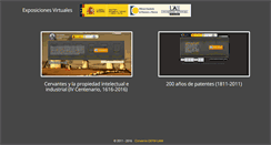 Desktop Screenshot of exposicionesvirtuales.oepm.es