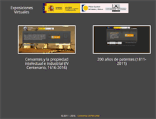 Tablet Screenshot of exposicionesvirtuales.oepm.es