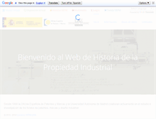 Tablet Screenshot of historico.oepm.es
